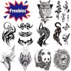 Aresvns Temporary Tattoos for men and women,Waterproof and Long Lasting Sleeve Tattoos for adults, Full Arm and Half Arm Fake Tattoos Christmas Gift