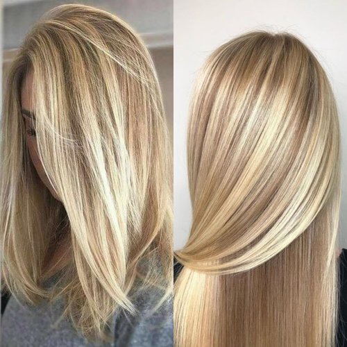 QDBOWIN 16&quot; Wear Go Glueless Highlight Brown Lace Front Wig Natural Straight Glueless Ombre Brown...