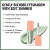 Oulac Liquid Glitter Eyeshadow Liquid Eyeshadow Green Eyeshadow Liquid Eyeliner Sparkle Glitter Eye Make up| Glitter Finish Smooth Shimmer Eyeshadow| Vegan& Cruelty-Free, 5.4g (19)