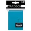 Ultra PRO - Card Protector PRO 15+ Card Box 3ct (Light Blue) - Protect Your Valuable Sports Cards, Gaming Cards, and Collectible Trading Cards, Fits Inside Ultra PRO Deck Box for Extra Protection