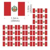 Womaha 30 Temporary Peru Flag Tattoos Fans Face Tattoo Stickers for Adults Kids Group Activity Props