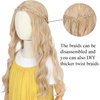 Yan Dream Long Wavy Blonde Hair Princess Halloween Costume Wig