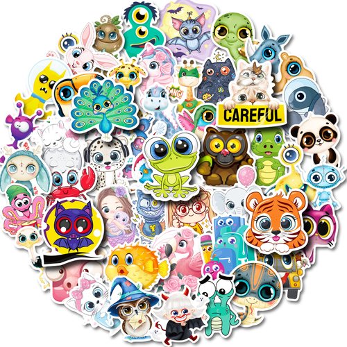 Aresvns Cute animal temporary tattoos for kids 216+ PCS, Kids Party Supplies Gifts for Children,Colorful Cartoon Fake Tattoos for boys and girls Waterproof, Lost long,Non-Toxic and Easy to remove