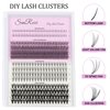 Lash Clusters Individual Lash Extensions DIY Multi-type Faux Mink Lash Tray Bottom, Light Volume, 7D Spike, 20D Clusters Natural Eyelashes for Self Application (BL-7D-20D)