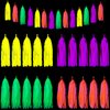 Outus Neon Party Supplies Includes Let's Glow Banner 20 Pieces Neon Paper Tassels and Neon Triangle Flag Glow in The Dark Party Supplies Bunting Party Hanging Decorations for Halloween Birthday Party