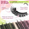 Lash Extension Kit Wispy Lashes Clusters 320PCS Eyelash Extension Kit with Lash Bond and Seal Waterproof Lash Clusters Kit D Curl Individual Lashes 10-16mm Cluster Eyelash Extensions Kit by calphdiar