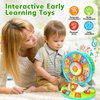 Toys for 1 2 3 Year Old Boy Girl, Musical Spin and Sing Alphabet Zoo, Learning Toys for Toddlers 1-3, Educational Interactive Toys, Christmas Birthday Gift for Baby Boys Girls Age 6-9-12-18 Months