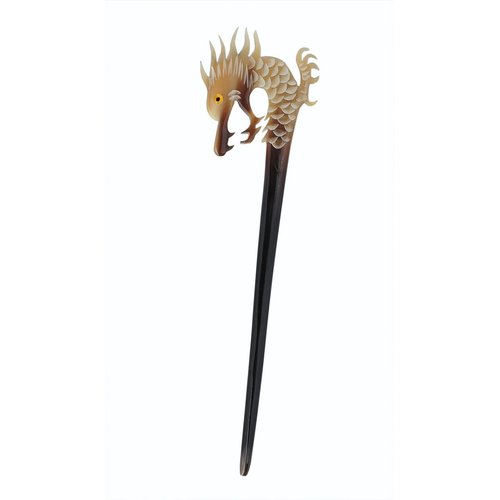 Buffalo Horn Dragon Hair Stick for Women Long Hair Hair Sticks Hair Fork for Buns