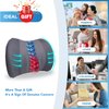 Lumbar Support Pillow: Memory Foam Lumbar Pillow for Lower Back Pain Relief - Car Back Cushion for Driving - Lumbar Support for Car-Office Chair, Wheelchair - Dark Grey