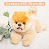 16 Inch- Pomeranian Stuffed Animals Toy Dog,Plush Puppy Realistic Cute Toy Dog Present Gift for Girls Boys with Box