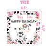 51pcs Holy Cow I'm One Girls Birthday Party Supplies Moo Moo I'm One Tablecloth Paper Plates Napkins Forks Dinnerware for Farm Animals Cow Theme Baby Shower 1st Birthday Party Supplies Decorations