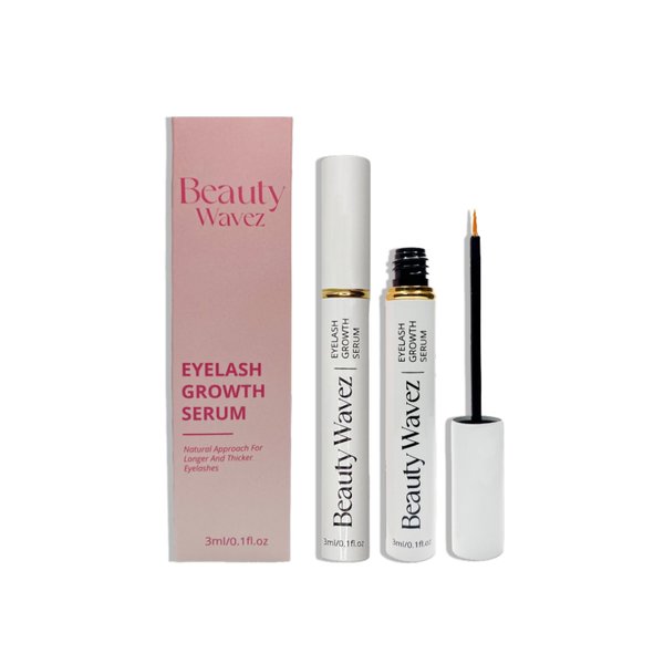Beauty Wavez Eyelash Growth Serum,Natural Formula for Longer, Thicker Lashes,Brow and Lash Growth Serum, 30ML pack