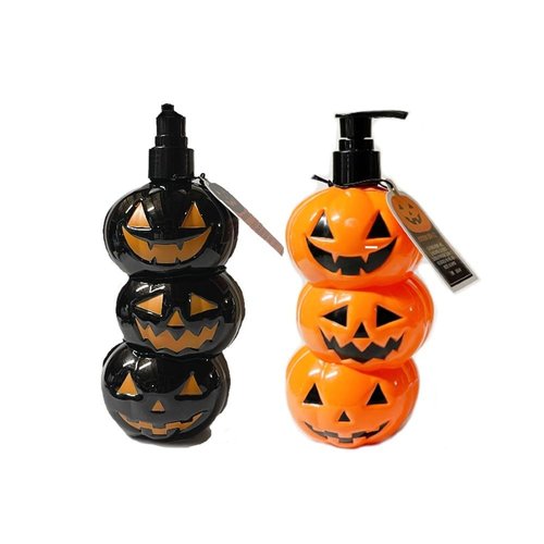 Leucadia Bath CO. Halloween Set of 2 Pumpkin Orange Scented Hand Soap Pumpkin Dispensers, Each18 Fl Oz