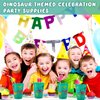 Tessco 24 Pcs Dinosaur Party Plastic Cups 16 oz Dinosaur Plastic Tumbler Cups Dinosaur Birthday Party Supplies Dinosaur Party Favors for Kids Dinosaur Birthday Halloween Party Decoration