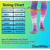 Doc Miller Open Toe Compression Socks Women and Men 20-30mmHg, Toeless Compression Socks Women, Support Shin Splints, Calf Recovery, Varicose Veins, 1 Pair Knee High