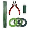 Menecor Floral Arrangement Kit Bouquet DIY Making Tools 24 Gauge Floral Stem Wire,24 Gauge Paddle Wire,Wire Cutter,Tapes