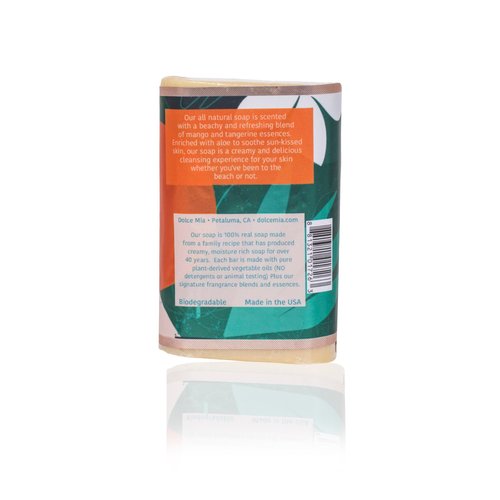 Dolce Mia | 100% Pure Bar Soap | Mango Tangerine | Vegetable Based | Naturally Moisturizing | 6 oz