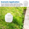 2" PVC Sewer Cleanout Adapter with Plug Pipe Fitting, PVC DWV Flush Sewer Cleanout Cap for Outdoor Garden, RVs Sewer or Drainage Piping Connect System