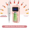 Electric Nail Drill, DELIFO Portable Nail Drill Professional PedicureRechargeable 35000 RPM Nail File Machine Acrylic Nails Polishing Tools with Bits LED Display for Home Salon Manicure