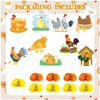 9 PCS Chicken Honeycomb Centerpieces Table Decorations Chicken Table Centerpieces for Chicken Party Supplies Chicken Birthday Party Decorations Farm Animals Decorations