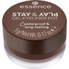 essence | Stay & Play Gel Eyeliner Pot | Waterproof, Long Lasting, Highly Pigmented | Vegan & Cruelty Free (02 | Brown)