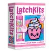 LatchKits Latch Hook Kit for Wall Hangings & Mini-Rugs - Cupcake - Craft Kit with Easy, Color-Coded Canvas, Pre-Cut Yarn & Latch Hook Tool - Perfect DIY Craft for Kids - Ages 6+