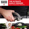 Kuhn Rikon Epicurean Garlic Press, Stainless Steel, 6.5 x 1 x 1.5 inches, Silver