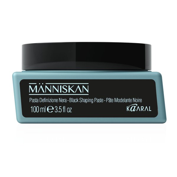 Kaaral Människan Black Shaping Paste, 100ml - Modeling Paste for Hair with Black Carbon and UV Protection