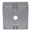 Sigma Electric 14350 Sigma Outlet Box 4-1/2" Hx4-1/2 Wx2-1/10 D Al 2 Gang, Three 1/2" Holes Gray Shrinkwrap, No Size, Grey