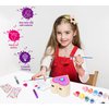 Paint Your Own Jewelry Box & Bracelet Making Kit - Arts and Crafts Painting Kits for Kids Girls Age 6-8, 250 PCS Wooden Beads Jewelry Making Kit Toys Gifts for Christmas Birthday 8-12 Years Old