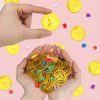 LOMIMOS Pirate Gold Coins,Buried Treasure and Pirate Gems Jewelry Playset Pack Party Favor Decorations(72 Coins+72 Gems)