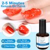 LOUINSTIC Gel Nail Polish Remover with Cuticle Oil for Nails, Gel Remover Quick Remove Gel Nail Polish within 3-5 mins, Nail Polish Gel Remover removedor de esmalte gel