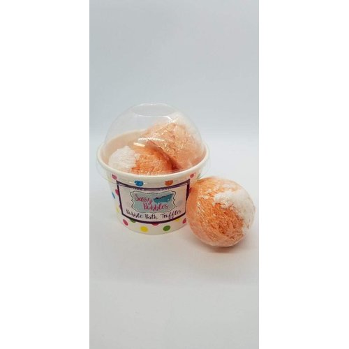 Bath Bomb Products - Bubble Bath Truffles: Georgia Peach 3 Pack Bath Truffles by Dead Sea Spa Care, Bubble Bath, Bubble Truffles, Bath Truffles
