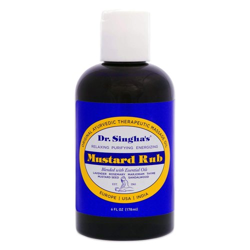 Dr. Singha's Original Ayurvedic Relaxing, Purifying, and Energizing Massage Oil - Made in USA, 6 oz