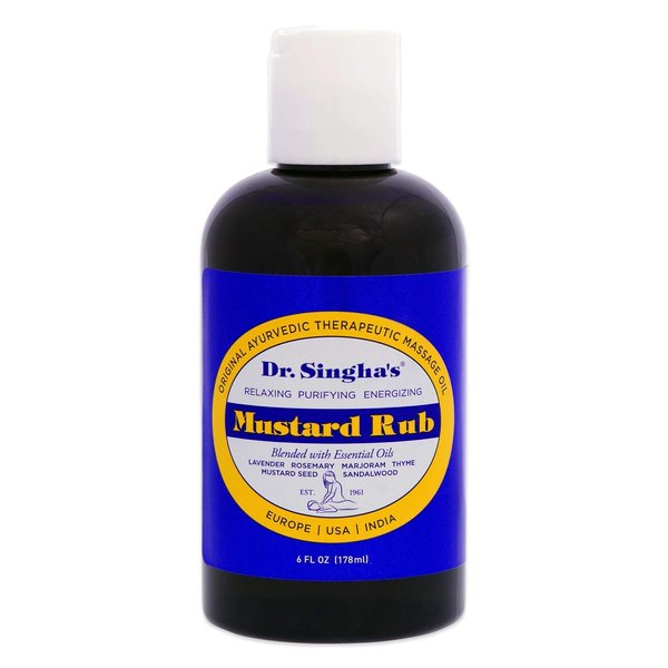 Dr. Singha's Original Ayurvedic Relaxing, Purifying, and Energizing Massage Oil - Made in USA, 6 oz