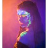 Neon Face and Body Paint (Makeup Style) - Fluorescent Blacklight UV Paint Set - 6 Very Bright Colors with 3 Brushes
