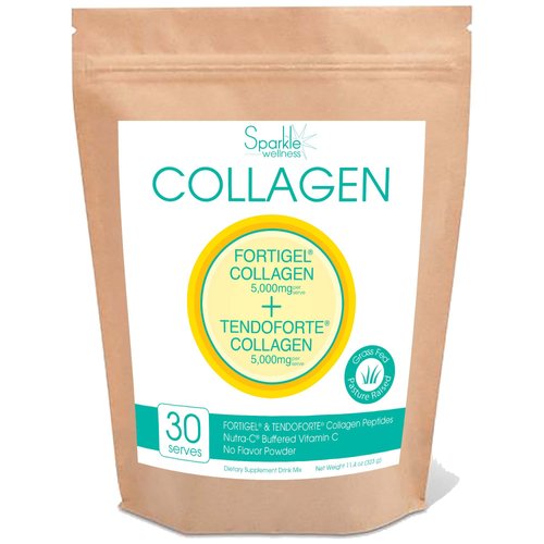 Sparkle Joint Boost (No Flavor) [30-Serves] FORTIGEL &amp; TENDOFORTE Non-GMO Collagen Peptides Prote...