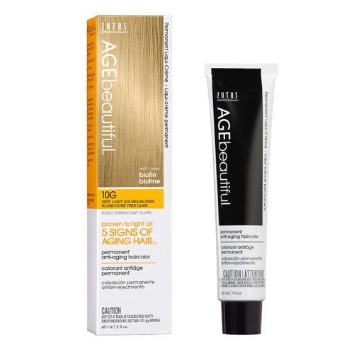 AGE beautiful Permanent Hair Color Dye Liqui Creme | 100% Gray Coverage | Anti-Aging Haircolor | ...