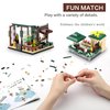 TEXXXIAN Coffee Shop Building Blocks Set Mini House Simulation Building Educational Creative Toys for Boys and Girls Ages of 8+ 1025 PCS Street View Mini Building Blocks