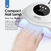 WEVILI 72W UV Nail Lamp, Faster UV Light for Gel Polish with 3 Timers, Professional Auto Sensor Nail Dryer with LCD Screen for Salon and Home Use