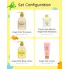 BEYOND Angel Kids Baby Bath Gift Set (25.7fl oz , 3-Piece Bath & Shower Set) - Vegan Korean Skin Care. Baby Shampoo, Body Wash, Hyaluronic
