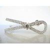 Generic Crystal bow knot hair barrette clip bridal clip barrette medium fine hair