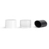 Black Plastic Caps, Smooth Plastic Friction Fit Caps for Oval Lip Balm Tubes