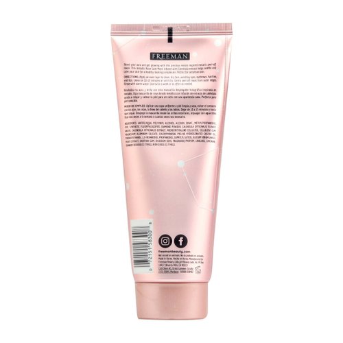 Freeman Cosmic Metallic Peel-Off Mask - Soothing Rose Gold for Women - 6 oz Mask
