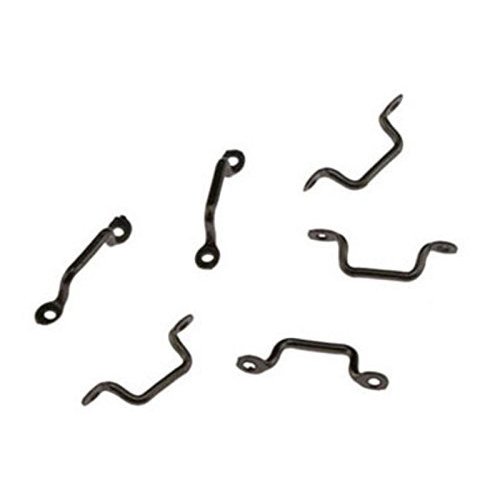 Dollhouse Miniature Window Handle Pulls, 6 pc, Pewter Finish