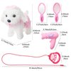deAO Toy Dog for ​​Kids Interactive Electronic Dog Toy,Walking Barking Toy Dog with Detachable Lead and Touch Sensing Functions – Realistic Puppy Toys Gifts for 3 4 5 Girls Boys