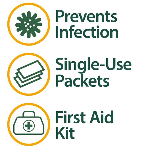 Globe (25 Pack) Triple Antibiotic Ointment 0.9g Single Packets, First Aid Ointment for Minor Scratches, Wounds and Prevents Infection, Compare to The Active Ingredients of The Leading Brand.