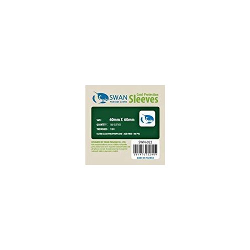 Swan Card Sleeves (60x60mm) -160 Pack, Thin Sleeves