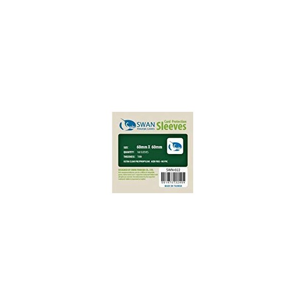 Swan Card Sleeves (60x60mm) -160 Pack, Thin Sleeves