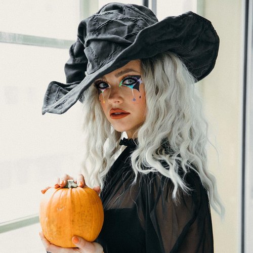 Eyeliner Stickers Holographic Stickers for Eye Makeup Halloween Face Stickers Temporary Eyeshadow Sticker for Women Self-adhesive Eyelid Tape for Carnival Club Festival Party (Group 1)